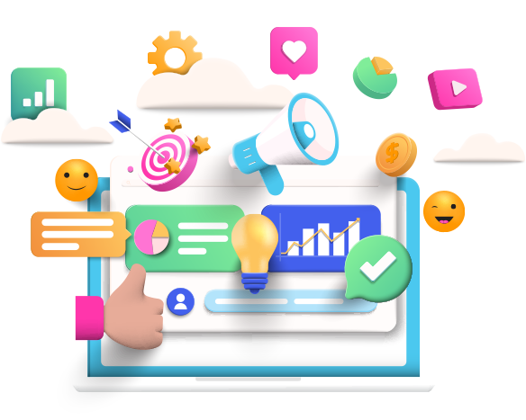 Comprehensive digital marketing and campaign strategy visual by El Mehdi Laaroussi